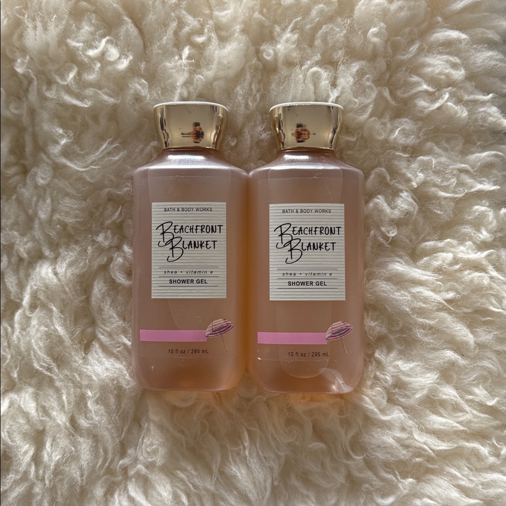 New BBW Beachfront Blanket Moisturizing Shower Gels